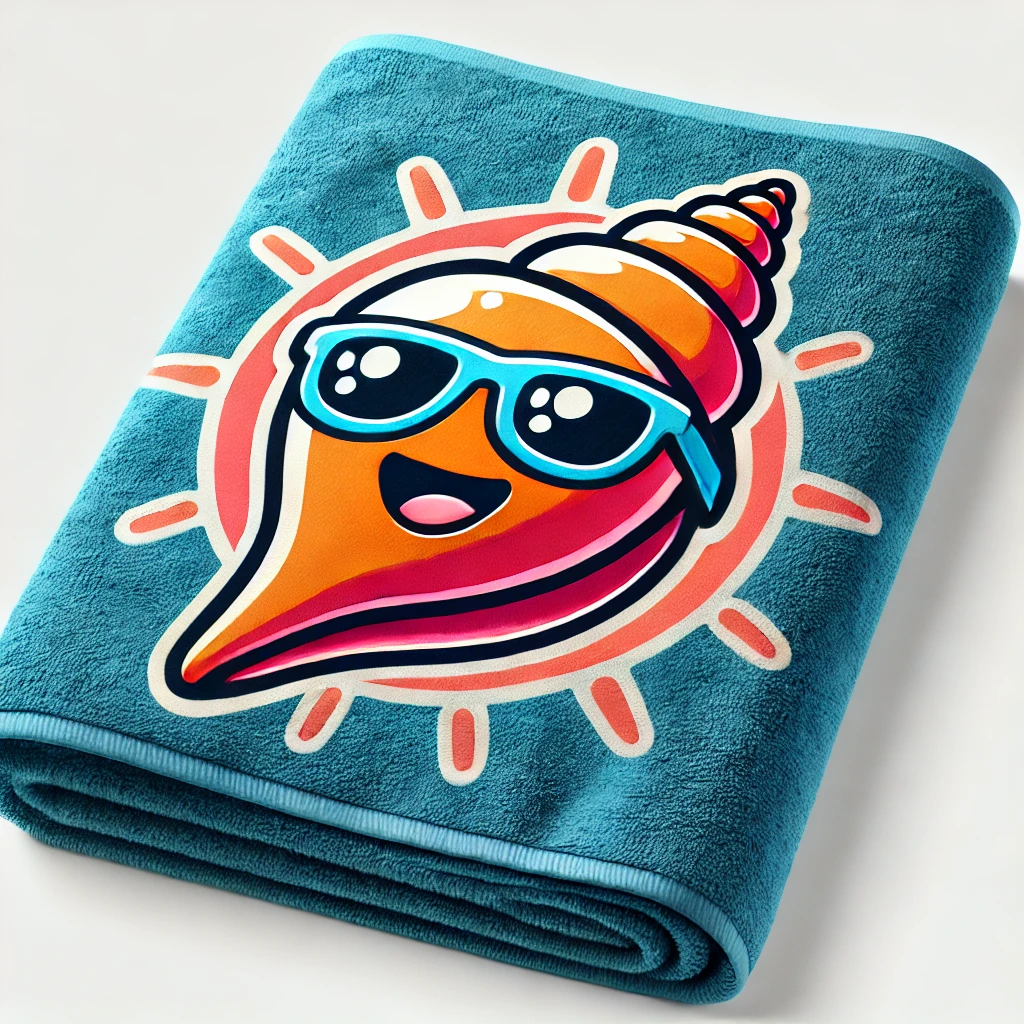 Towel with logo - $8.00